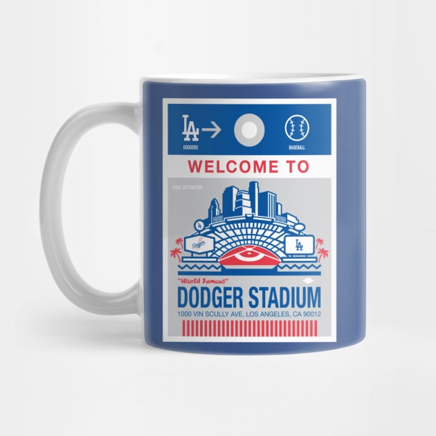 Dodger Stadium Baggage Tag by ElRyeShop